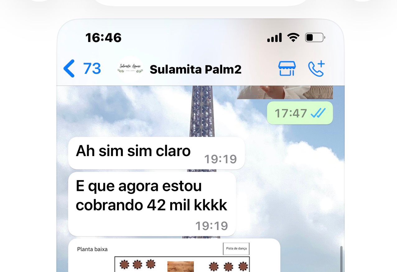 Depoimento real de aluna — print 5